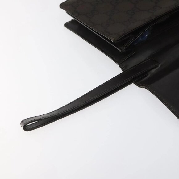 GUCCI GG Canvas Clutch Bag Brown Auth ep8047 - Picture 10 of 16